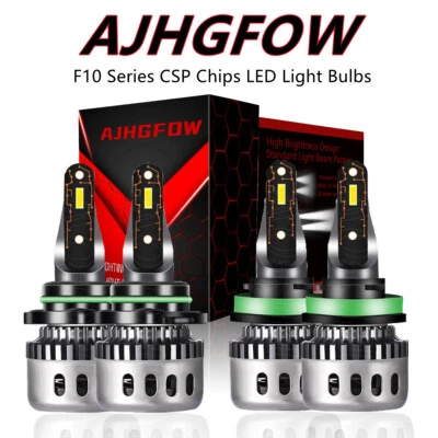 Para Honda Insight 2010-2014 Luces Altas/Bajas 4x Bombillas de Faros Delanteros LED 6000K Foto 1 de 4