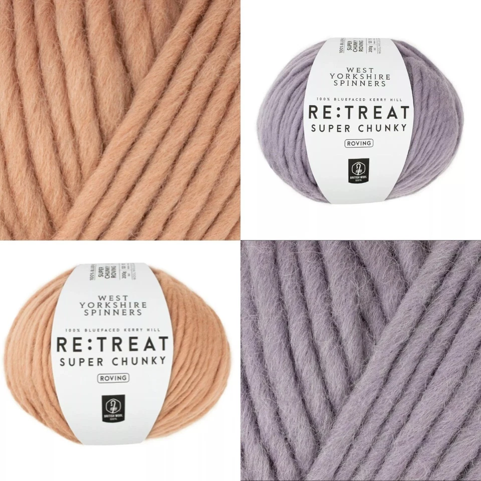 West Yorkshire Spinners - Re:Treat Super Chunky Roving 100% Bluefaced Wool 200g