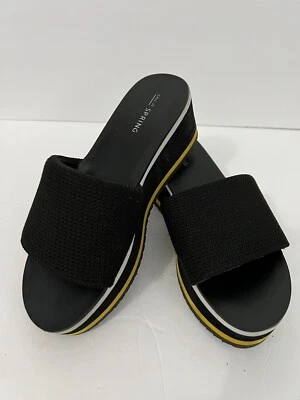 Larelasien Platform Sandals Call It spring Black Sides Size 8 - Image 1 of 4