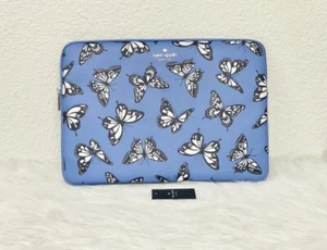 Kate Spade butterfly Laptop Sleeve NWT Limited Edition Color: Blue - Picture 1 of 9