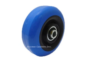 3PPB3X 3 1/2" X 1 1/4" Polyurethane on Plastic Wheel, 260 lb Capacity, 5/8" Hub - Picture 1 of 1
