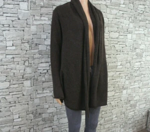 CLUB MONACO DAMEN REINES KASCHMIR ZIPFEL STRICKJACKE ÜBERWURF BRAUN XS S - Bild 1 von 10