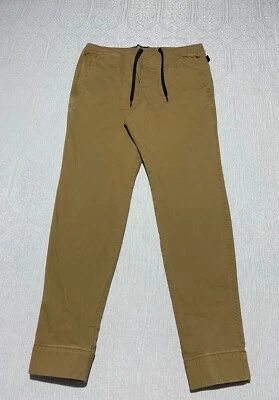 Hollister Skinny Jogger Pants Men's Size M Beige Stretch Elastic Waist Casual - Image 1 of 4