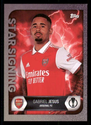 2022-23 Topps UCL Star Signing - Gabriel Jesus - Image 1 of 2