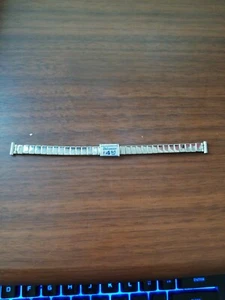 vintage 9MM Bellavance white gold filled expanding stretchy watch strap - Picture 1 of 4