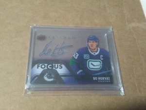 2020-21 Upper Deck Trilogy Auto Focus Bo Horvat #AF-BH Auto - Picture 1 of 1