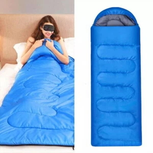 210x75cm Mumienschlafsack Winter Schlafsack Deckenschlafsack Schlafsack Kopfteil - Bild 1 von 16