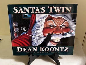 Dean Koontz SANTA’S TWIN illus. by Phil Parks 1st Printing HC/DJ signed by both - Picture 1 of 4