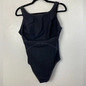 Magicsuit Black One Pice Swimsuit Swim size 12 Modest Classic Basic - Picture 1 of 12