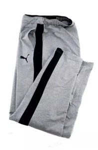 PUMA Stretchlite Size XL Gray / Black Logo Drawstring Men's Comfort Sweat Pants - Picture 1 of 9
