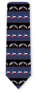 CORBATA DE SEDA TEXAS SMALL ICONOS DE RALPH MARLIN 4477 s - Imagen 1 de 1