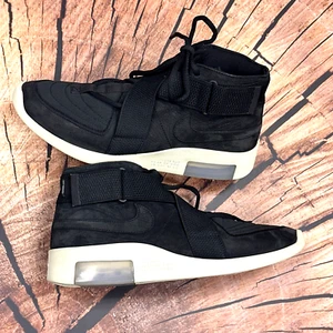 Nike Air Fear Of God Raid Sneakers Men’s 10 Mid Black 2018 AT8087-002 - Picture 1 of 11
