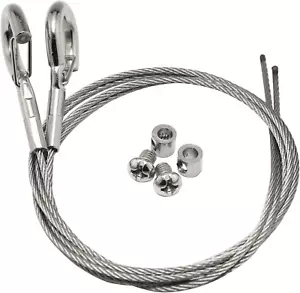 2PCS Stainless Steel Gate Latch Cable Adjustable Gate Pull Cord Gate Latch Cable - Picture 1 of 12