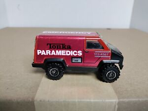 Vintage 1978 Tonka Paramedics 4" long Van Rescue EMS Toy Car Pressed Steel