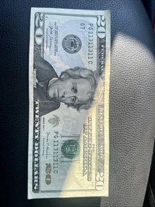 11311311   2017 20 Dollar Bill With Binary Serial Number In Very Fine Condition. - Picture 1 of 6