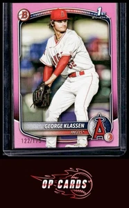 2025 Bowman #BP-63 George Klassen Prospects Pink #/175 - Picture 1 of 2