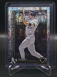 2025 Topps Serie 1 Baseball Brent Rooker #129 Sandglitter Parallel A’s - Foto 1 di 2