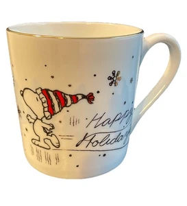 Lenox Snoopy Schlittschuhlaufen Weihnachten Tasse Becher Happy Holidays 11 Unzen Woodstock - Bild 1 von 7