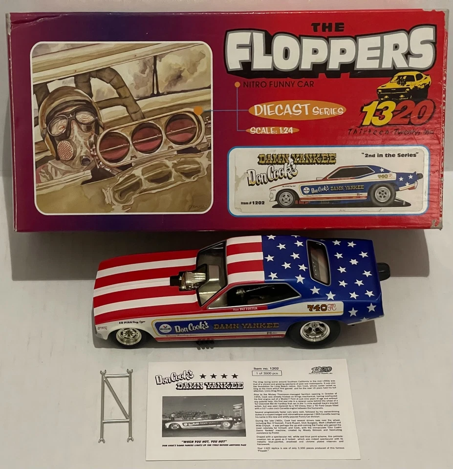 DON COOK'S DAMN YANKEE 1971 PLYMOUTH CUDA 1:24 NHRA FUNNY CAR 1320 FLOPPERS - Image 1 of 4
