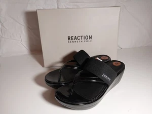 Sandalia Kenneth Cole Reaction Pepea Cross Tanga Negra 8M - Imagen 1 de 8