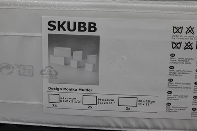 3 Packs Ikea Skubb Storage Boxes Set of 6 White New Sealed 303.002.81 Drawers - Image 1 of 4
