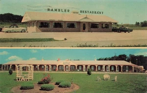 CAMERON MO RAMBLER MOTEL AND RESTAURANT 1964 VINTAGE ROADSIDE POSTCARD 081725 U - Picture 1 of 2