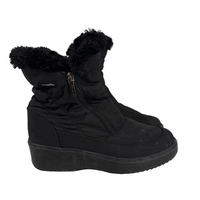Botas Pajar Canadá Talla EU 39 Negras Verónica Impermeables Invierno Cremallera Lateral Pull On Foto 1 de 4
