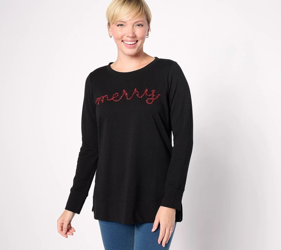 Top Belle by Kim Gravel Jingle Belles Oropel Noticias Merry XL Nuevo Foto 1 de 1