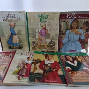Lot Of 7 EUC PB American Girl Doll Books Kirsten Kit Nellie Ruthie Isabelle - Picture 1 of 18