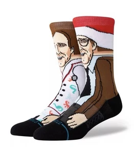 Calze Stance Griswold Natale Vacanze Casual Crew Uomo Taglia Large 9-13 Nuove con etichette - Foto 1 di 2