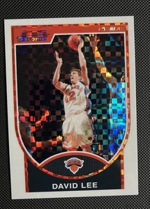 2007-08 Bowman Chrome David Lee X-Fractor /50 #108 New York Knicks - Picture 1 of 2