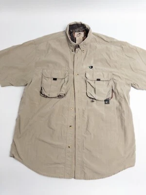 Mossy Oak Treklite Shirt Mens Large Green Short Sleeve Hunting Shirt - Image 1 of 4