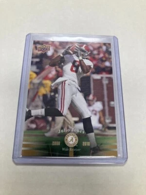 Tarjeta de fútbol americano paralela dorada 2012 Upper Deck Alabama Julio Jones #24/50 - ¡Mira! Foto 1 de 2