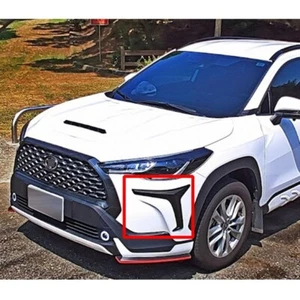 Painted Black Front Bumper Side Lip Flaps Spoiler For Toyota Cross SUV 2022-2023 - Picture 1 of 4