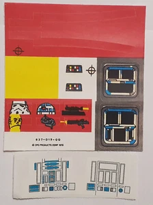Vintage Star Wars Imperial Troop Transport Replacement Toy Stickers Peel & Stick - Picture 1 of 6