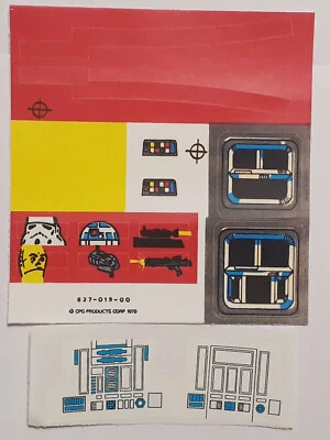 Vintage Star Wars Imperial Troop Transport Replacement Toy Stickers Peel & Stick - Image 1 of 4