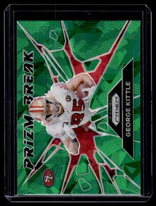 2024 Panini Prizm George Kittle #2 Green Ice - Picture 1 of 2