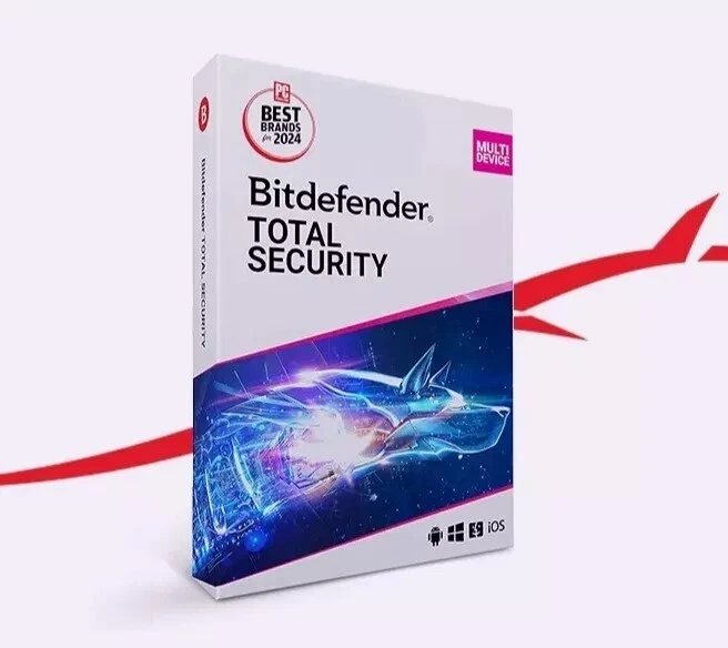 Bitdefender Total Security 2025 - 2 Years For 3 Devices + Daily VPN - Image 1 of 1