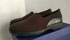 Stuart Weitzman "MALLEABLE" Brown Microfiber Wedge Slip On Sofa Loafers SZ 6 M