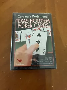 Cardinal's Professional Texas Hold Em Poker Playing Cards 2004. BRAND NEW SEALED - Picture 1 of 4