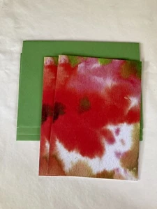 2 Design Group Abstract Flower Blank Note Cards Decorative Envelopes Colorful - Picture 1 of 7