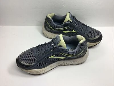 Brooks Dyad 7 Womens Running Shoes Sz 9.5 M Athletic Sneakers Grey Blue Yellow - Image 1 of 4