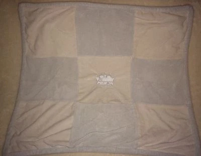 Manta Bebé Wendy Bellissimo Principito Azul Corona a Cuadros Doble Forrada Foto 1 de 4