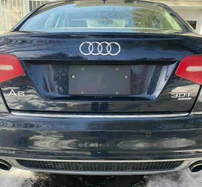 Rear License Plate Mount Tag Bracket for AUDI A6 S6 2009-2011 + Screws Brand New - Image 1 of 4