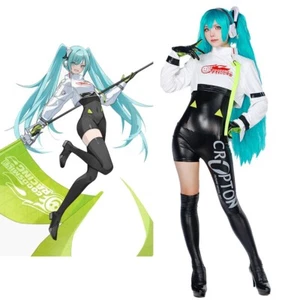 Goodsmile Racing Hatsune Miku Cosplay Costume Bodysuit Carnival Halloween Party - Picture 1 of 12