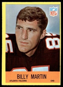 Philadelphia Billy Martin 1967 novato Atlanta Falcons #6 - Imagen 1 de 2