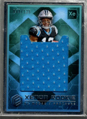 B4222 2018 Panini Elements Xenon Rookie Jumbo Materials 11 D.J. Moore Jersey/125 - Image 1 of 2