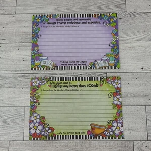 Suzy Toronto Recipe Cards Lot of 20 Wonderful Wacky Kitchen Floral Colorful 4x6 - Picture 1 of 4
