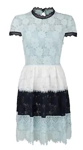 Mini abito donna Foxiedox, Amelia aperto dietro pizzo nuovo con etichette $168, M - Foto 1 di 5