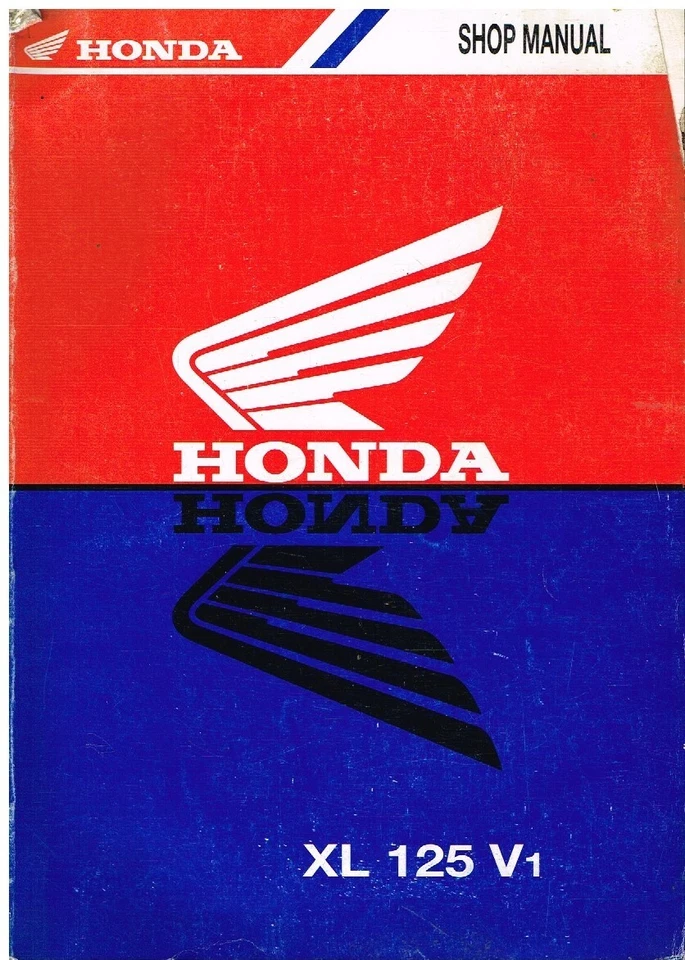 HONDA XL 125 V1 ORIGINAL 2001 FACTORY WORKSHOP MANUAL - Image 1 of 1